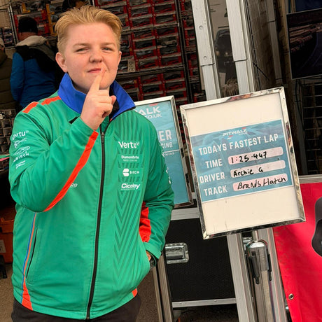 Pitwalk Fastest lap driving simulator challenge at British Touring Car Championship Brands Hatch Circuit 5th October 2025