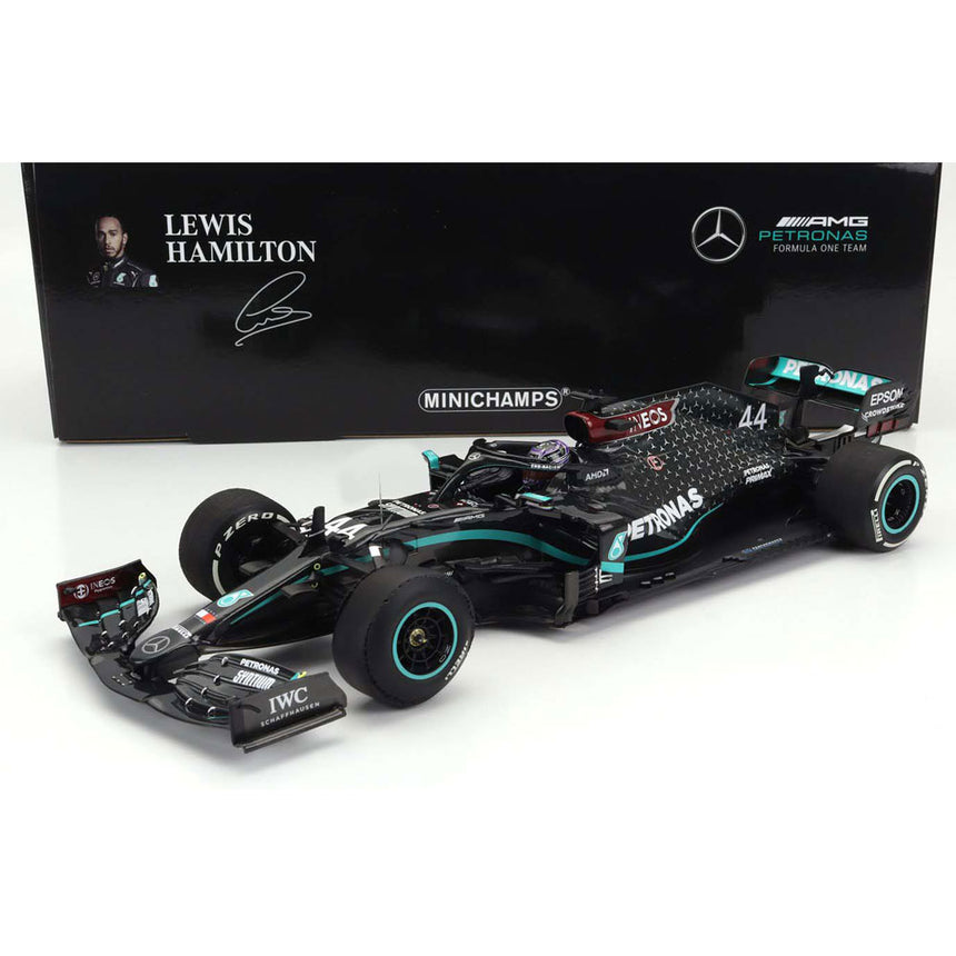 Minichamps 1:18 Mercedes AMG Petronas Lewis Hamilton Winner British GP 2020 Limited Edition Model