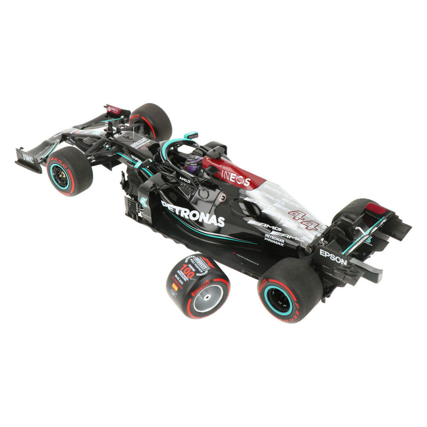 Minichamps 1:18 Mercedes AMG Petronas Lewis Hamilton Spanish GP 2021 100th Pole Position Model