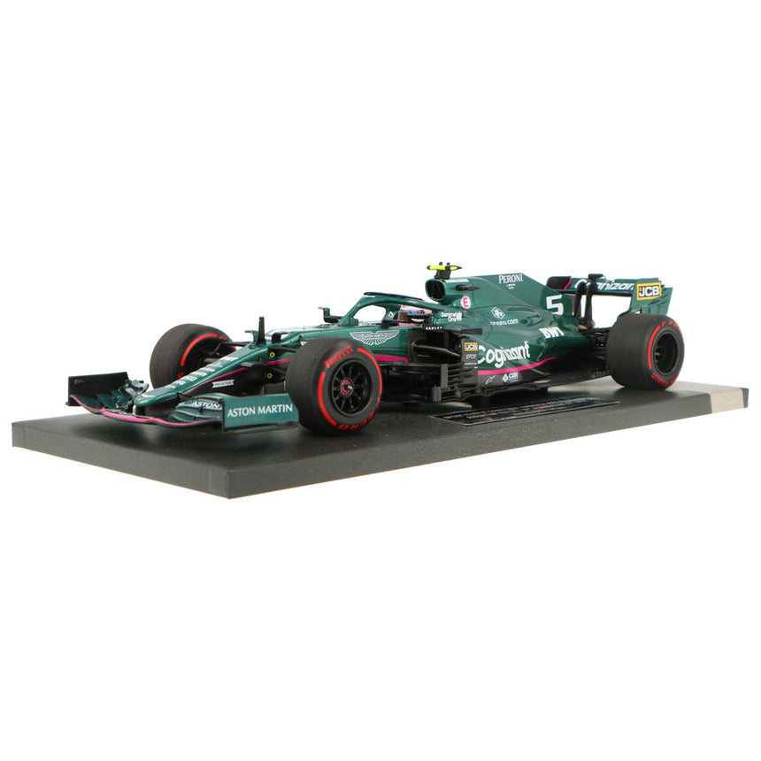 Minichamps 1:18 Aston Martin AMR21 Sebastian Vettel Azerbaijan GP 2021 Model Car