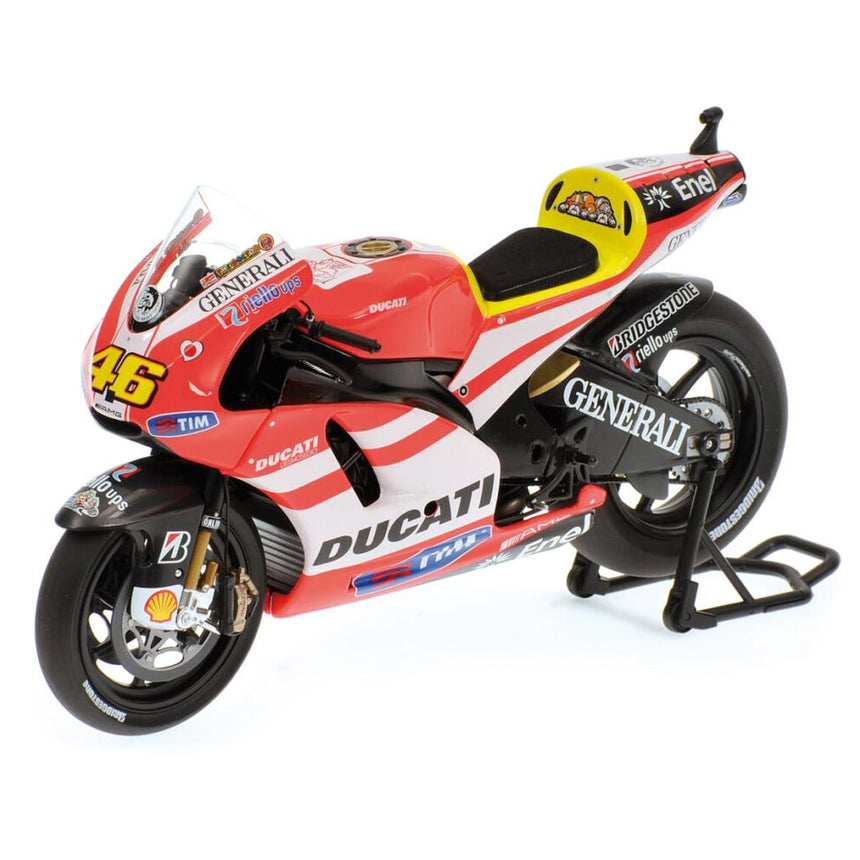 Minichamps 1:12 Valentino Rossi VR46 Moto GP Ducati Diecast Model Bike