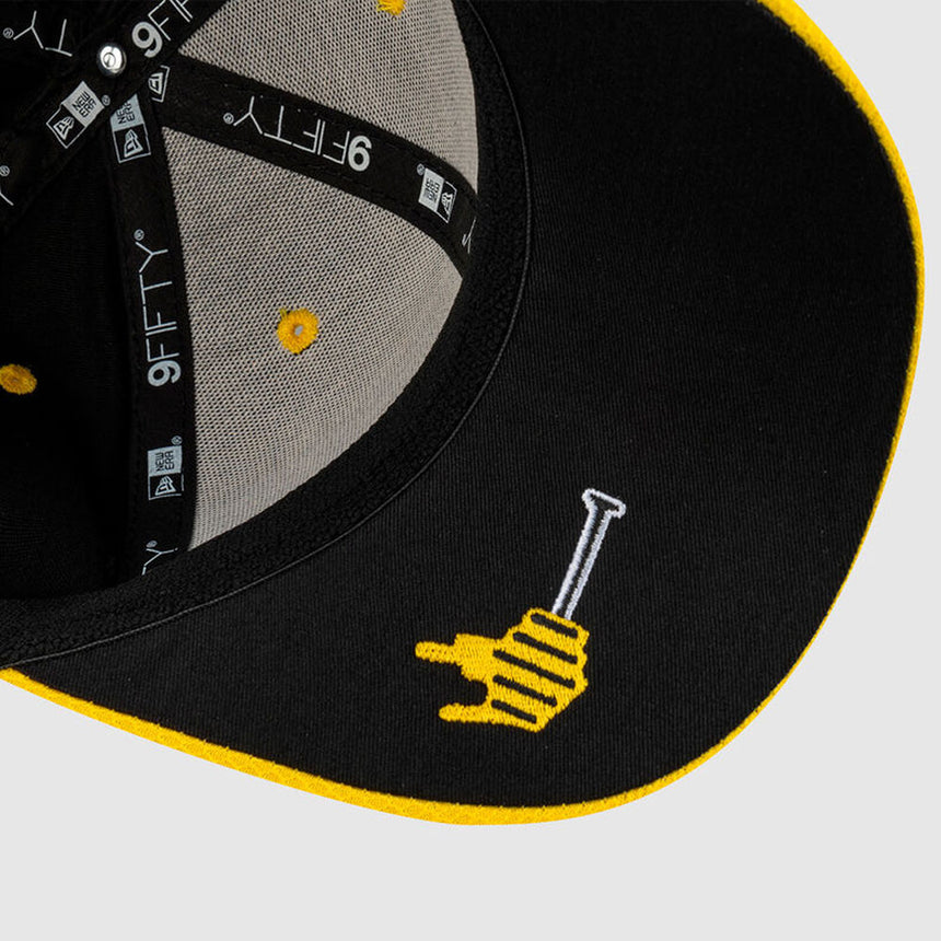 Renault F1 Team Black/Yellow #3 Daniel Ricciardo Snap Back Baseball Cap