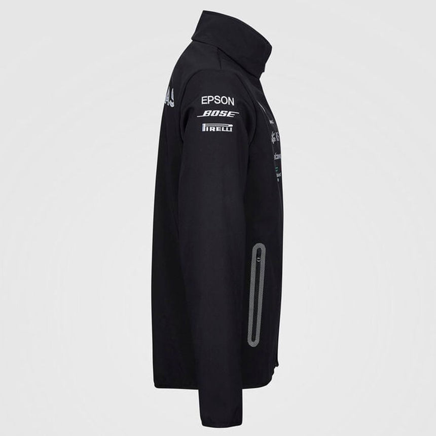 Mercedes AMG Petronas F1 Team Black Softshell Jacket