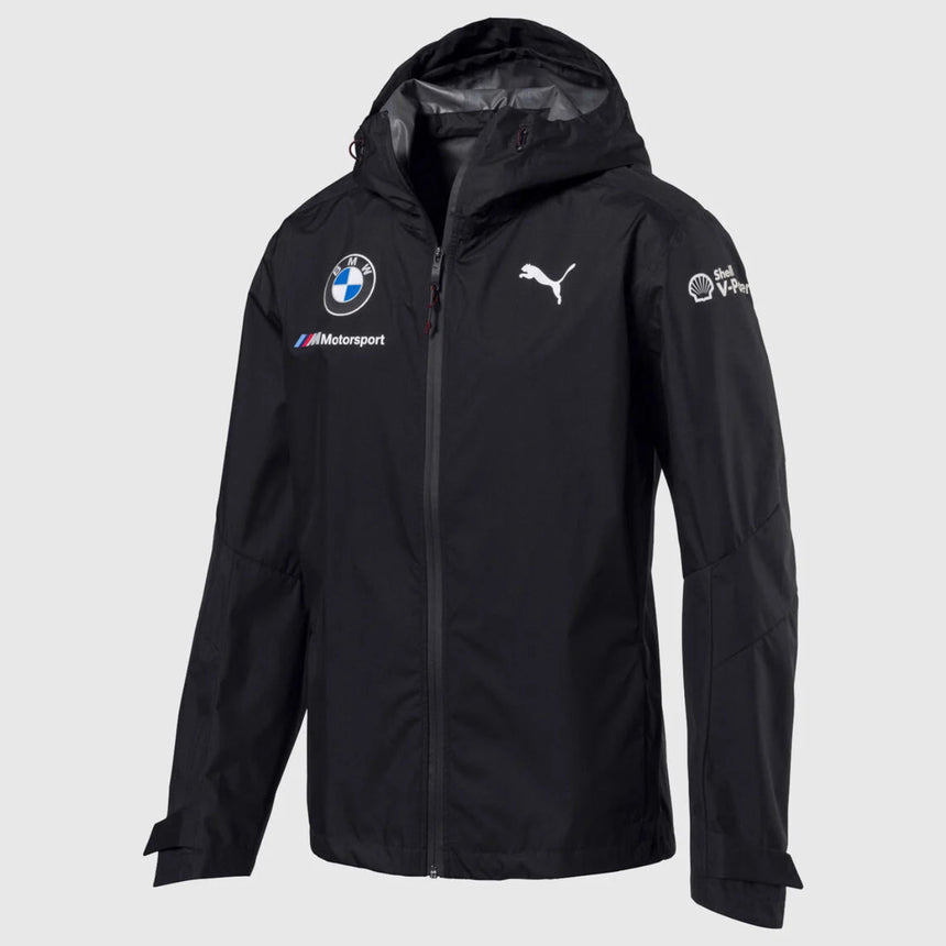 BMW Motorsport Puma Official License Black Waterproof Coat Rain Jacket