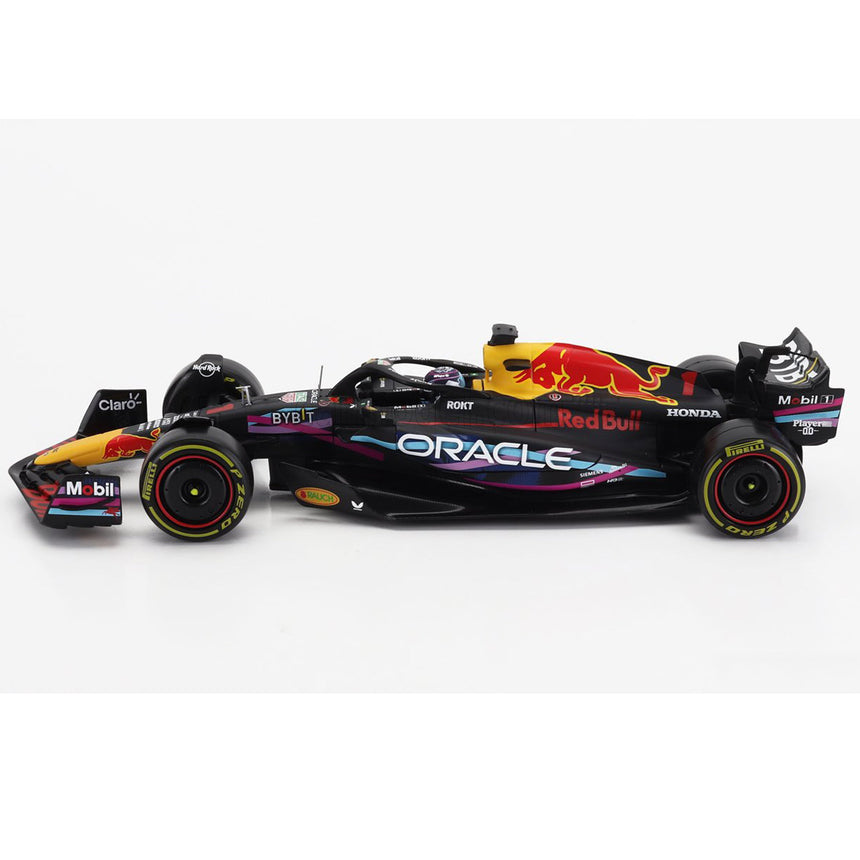 Bburago 1:24 Red Bull F1 RB19 Max Verstappen #1 Miami 2023 Display Case Model