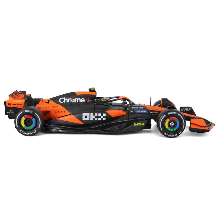 Bburago 1:24 McLaren MCL38 Miami Grand Prix 2024 Lando Norris Model Car