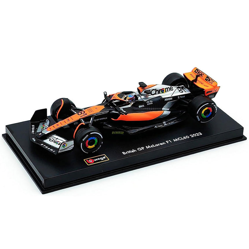 Burago 1:43 McLaren MCL60 2023 #81 Oscar Piastri Display Case Model Car