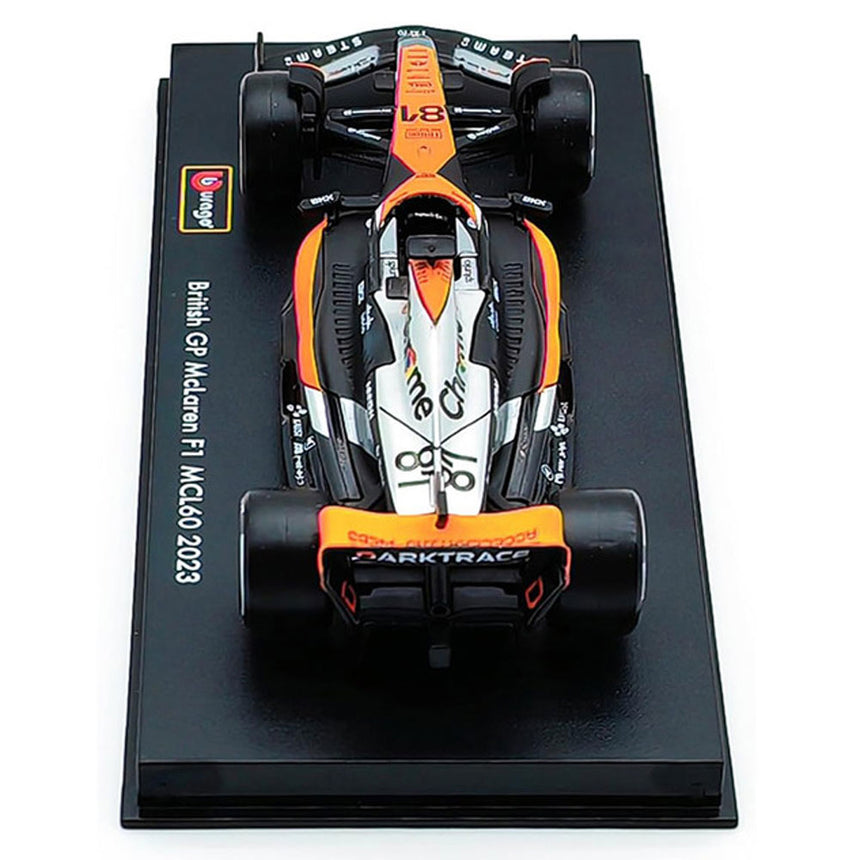 Burago 1:43 McLaren MCL60 2023 #81 Oscar Piastri Display Case Model Car
