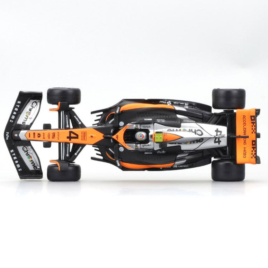 Bburago 1:43 Mclaren MCL60 2023 #4 Lando Norris Display Case Model