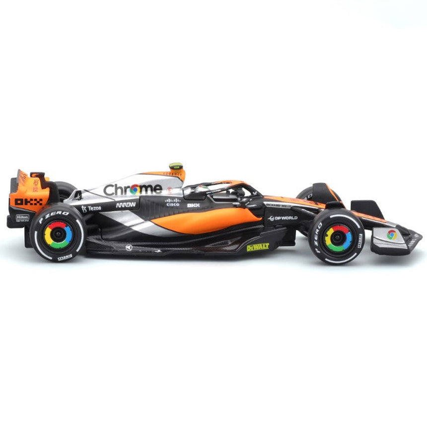 Bburago 1:43 Mclaren MCL60 2023 #4 Lando Norris Display Case Model