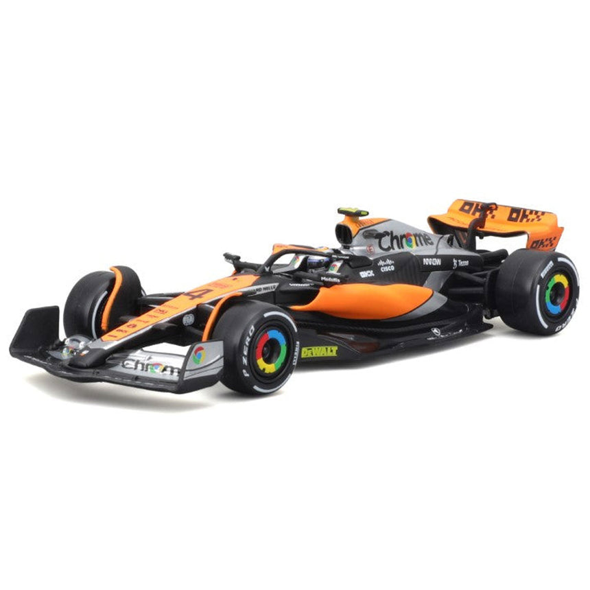 Bburago 1:43 Mclaren MCL60 2023 #4 Lando Norris Display Case Model