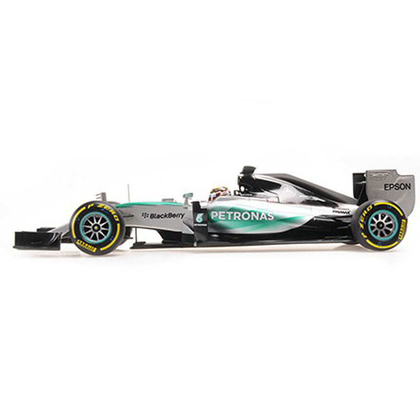 Minichamps 1:18 Scale Mercedes Lewis Hamilton #44 World Champion 2015 Model