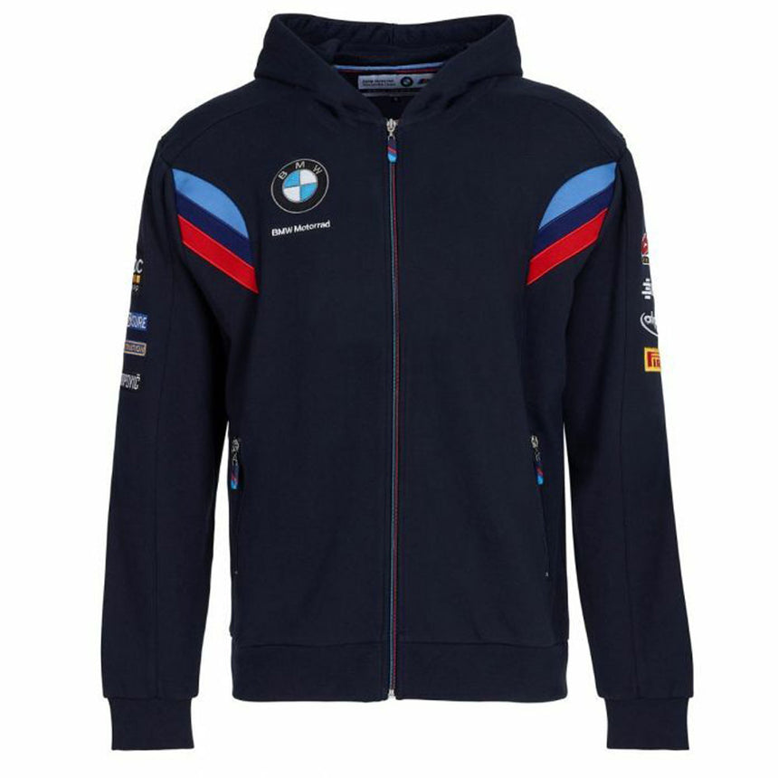 BMW Motorrad Superbike SBK Moto GP Kids Navy Blue Team Full Zip Hoodie