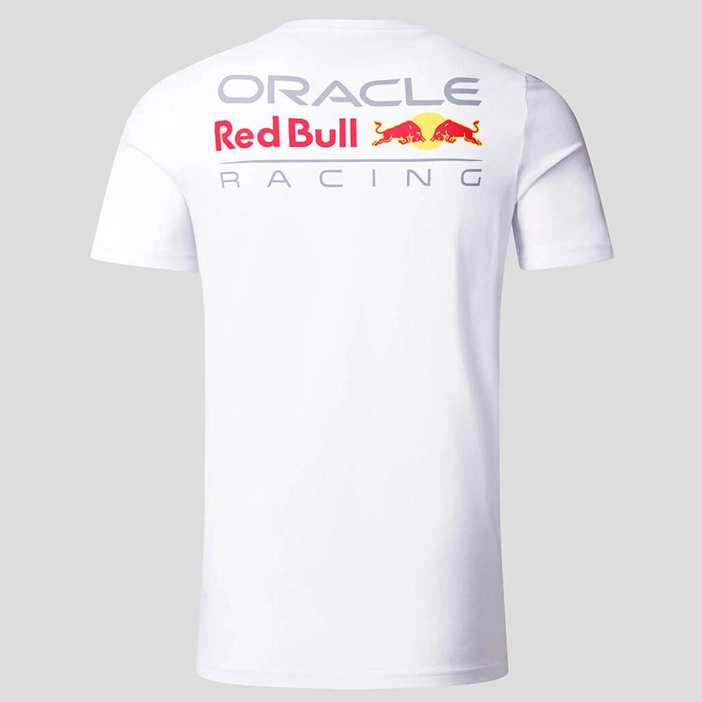 Red Bull Racing White Core Tee Shirt With Full Colour Logo