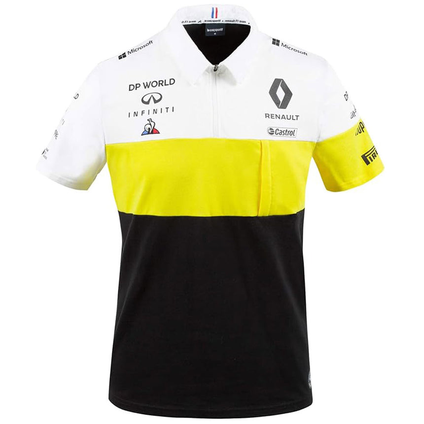 Renault DP World F1 Team Polo shirt formula 1 2020 black / Yellow / White