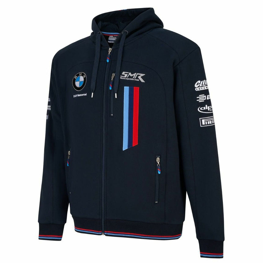 BMW Motorrad Superbike SBK Moto GP Kids Navy Blue Team Full Zip Hoodie