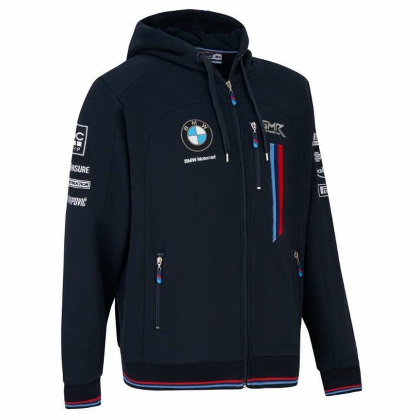 BMW Motorrad Superbike SBK Moto GP Kids Navy Blue Team Full Zip Hoodie