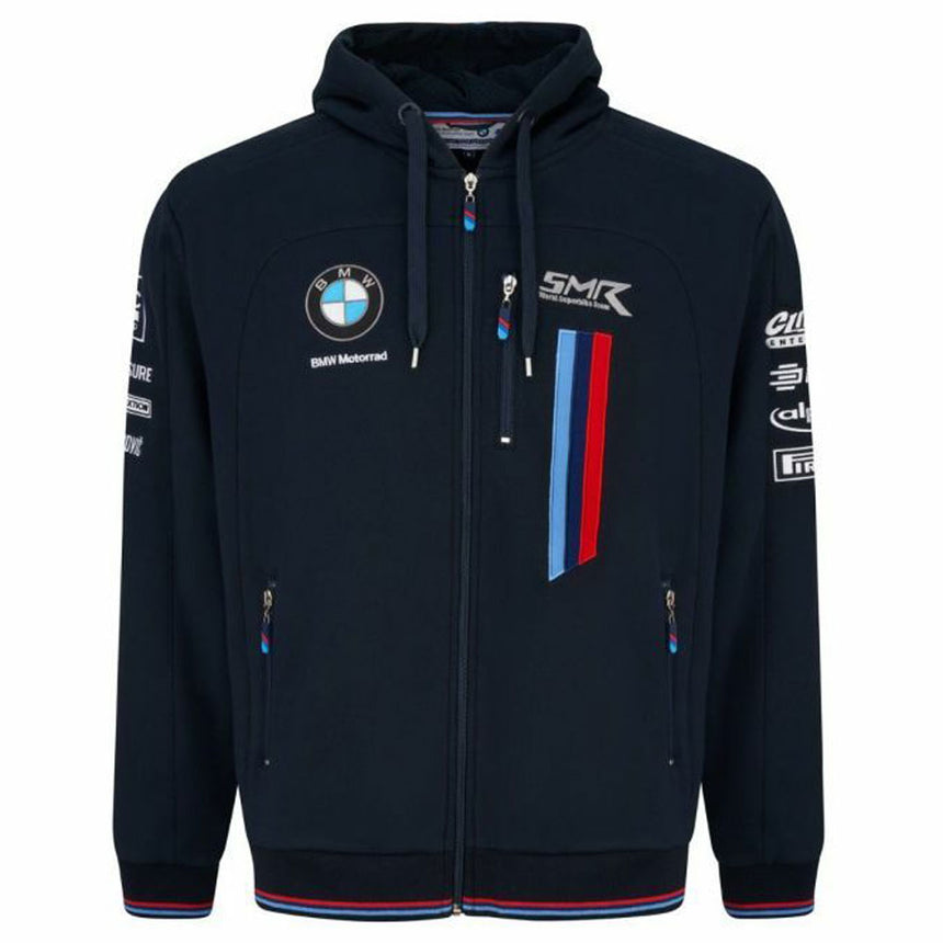 BMW Motorrad Superbike SBK Moto GP Kids Navy Blue Team Full Zip Hoodie