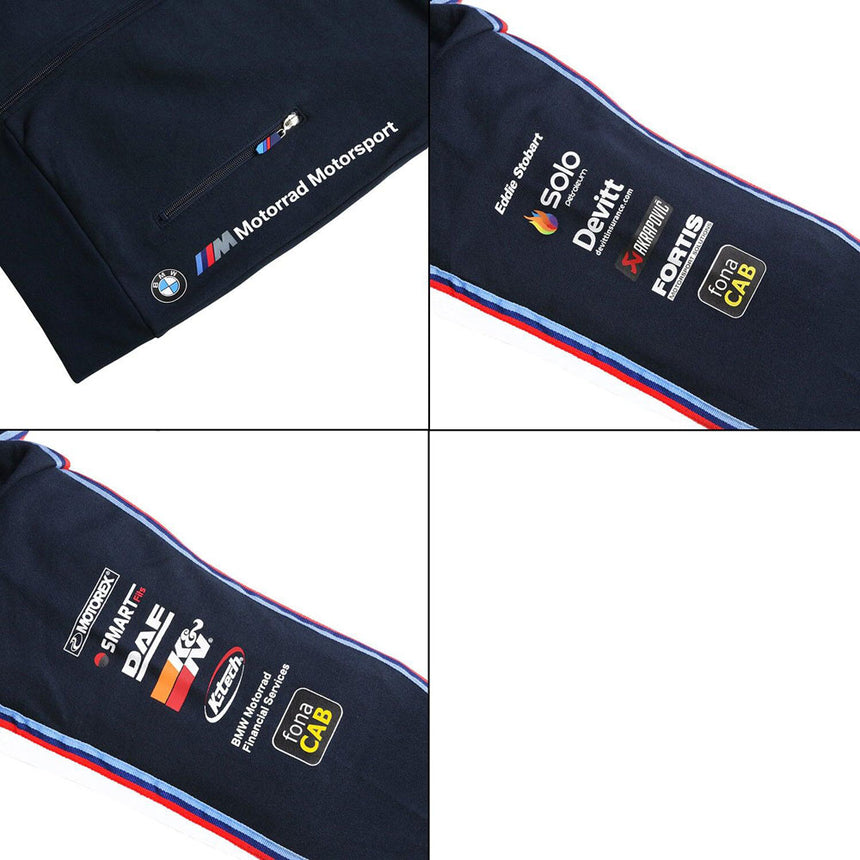 BMW Motorrad Superbike SBK Moto GP Navy Blue/White Full Zip Sweatshirt