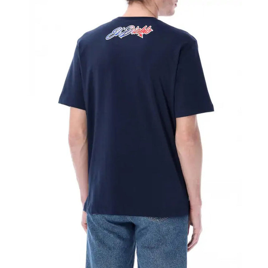 Fabio Quartararo Moto GP #20 Blue Large Front 20 Print Tee Shirt