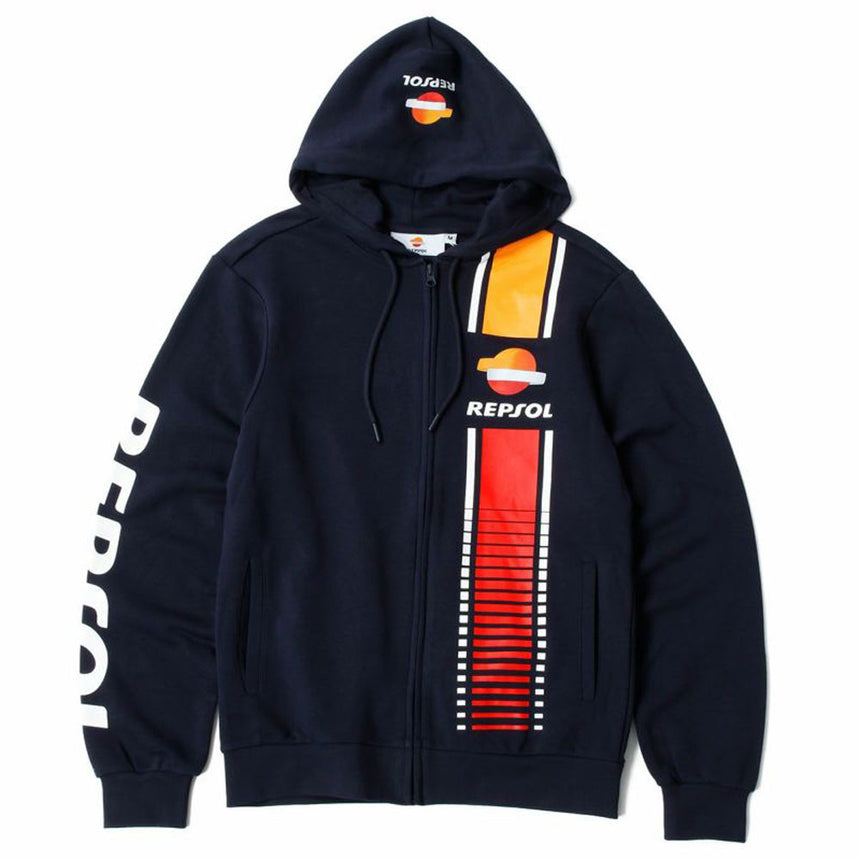 Repsol Racing Navy Side Stripe Print Hoodie