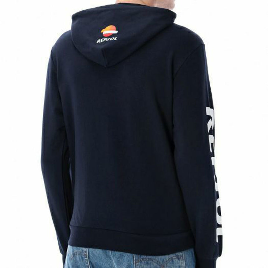 Repsol Racing Navy Side Stripe Print Hoodie