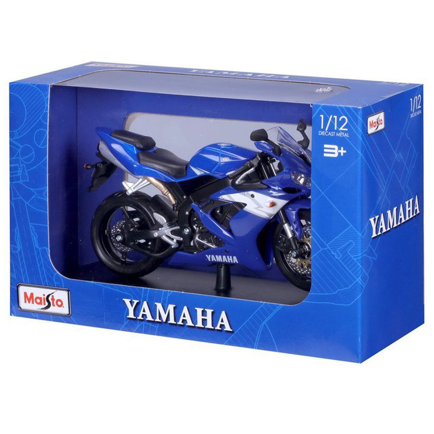 Maisto 1:12 Scale Yamaha YZF-R1 Blue Die Cast Model Motorcycle Bike