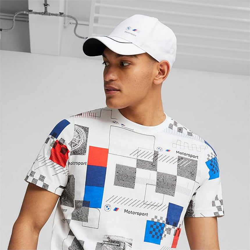 BMW M Sport Motorsport White Adjustable Size Baseball Cap