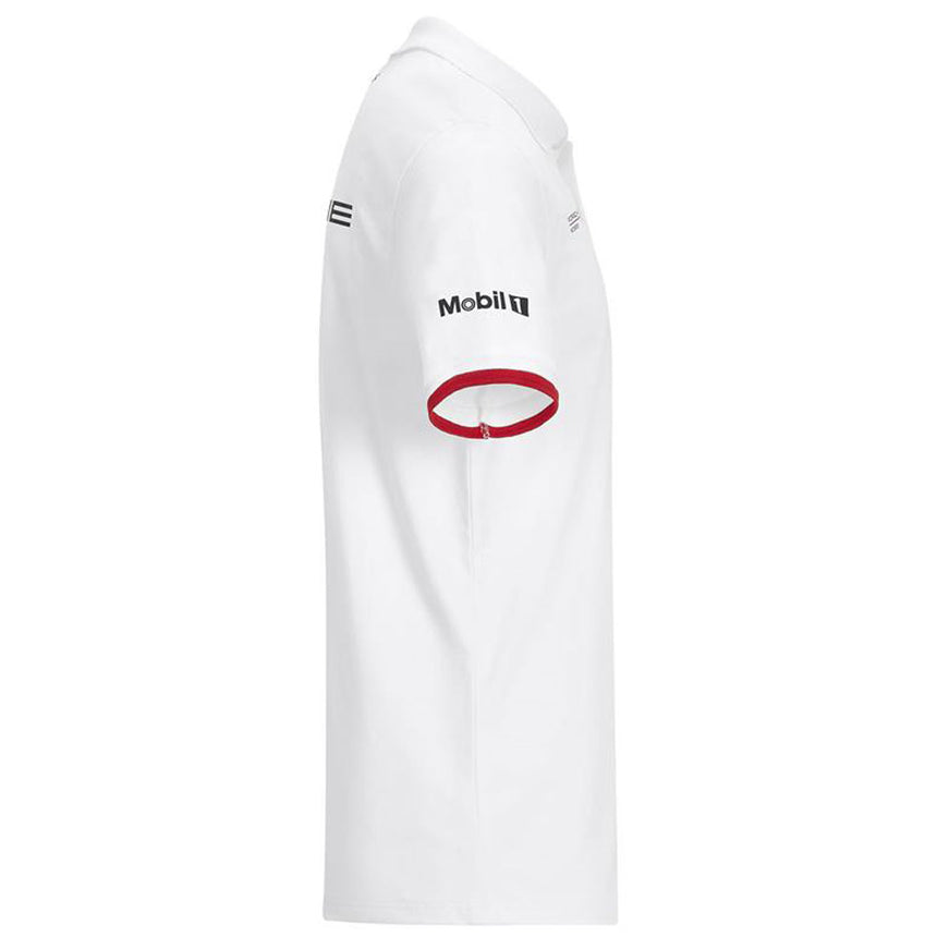 Porsche Motorsport Mens White Team Polo T-Shirt| Boss Hugo Logo