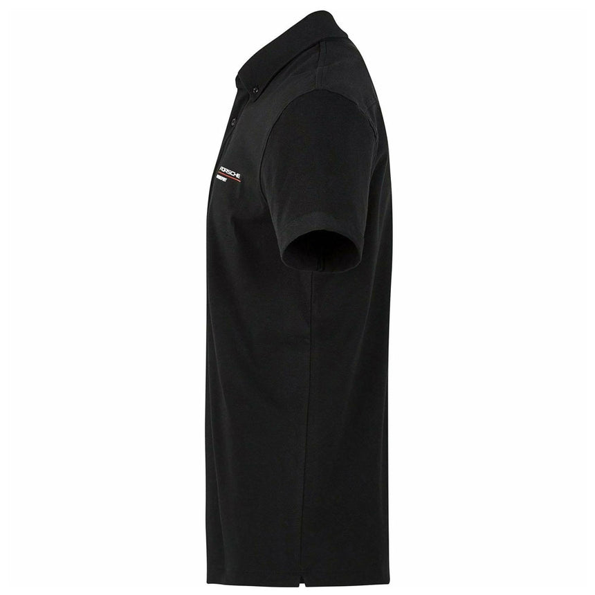 Porsche Motorsport Black Fan Wear Travel Polo Tee Shirt
