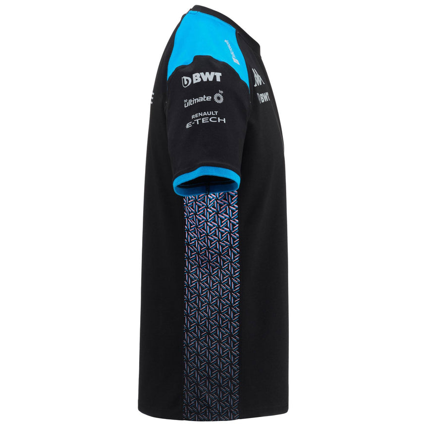 Alpine F1 Team Official Kappa T-Shirt | Black