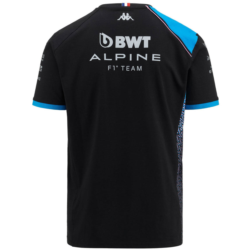 Alpine F1 Team Official Kappa T-Shirt | Black