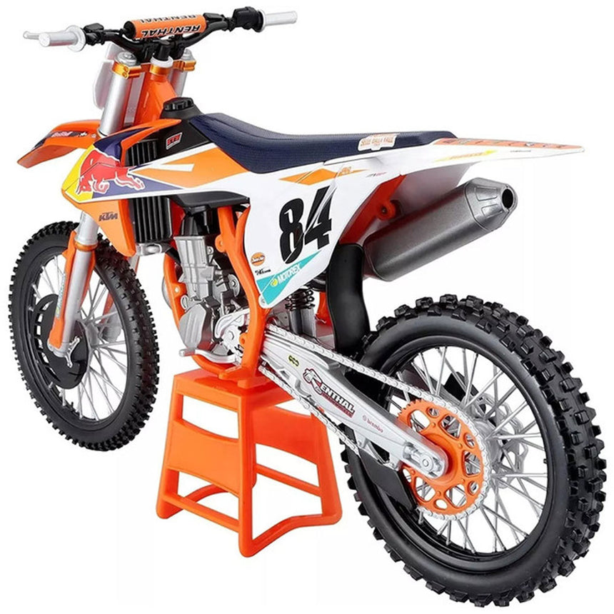 Maisto 1:6 KTM 450 SX-F Factory Edition 2018 Jeffrey Herlings Diecast Model Bike