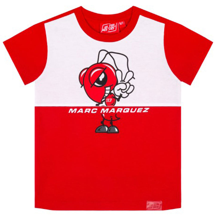 Marc Marques Moto GP #93 Big Ant 93 Print Red Kids Tee Shirt