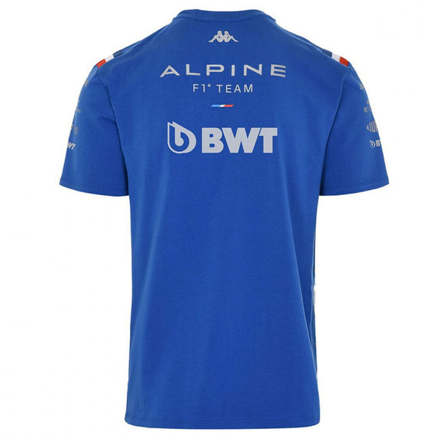 Alpine F1 Team Official Kappa Blue Royal Marine T-Shirt