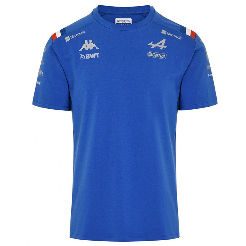 Alpine F1 Team Official Kappa Blue Royal Marine T-Shirt