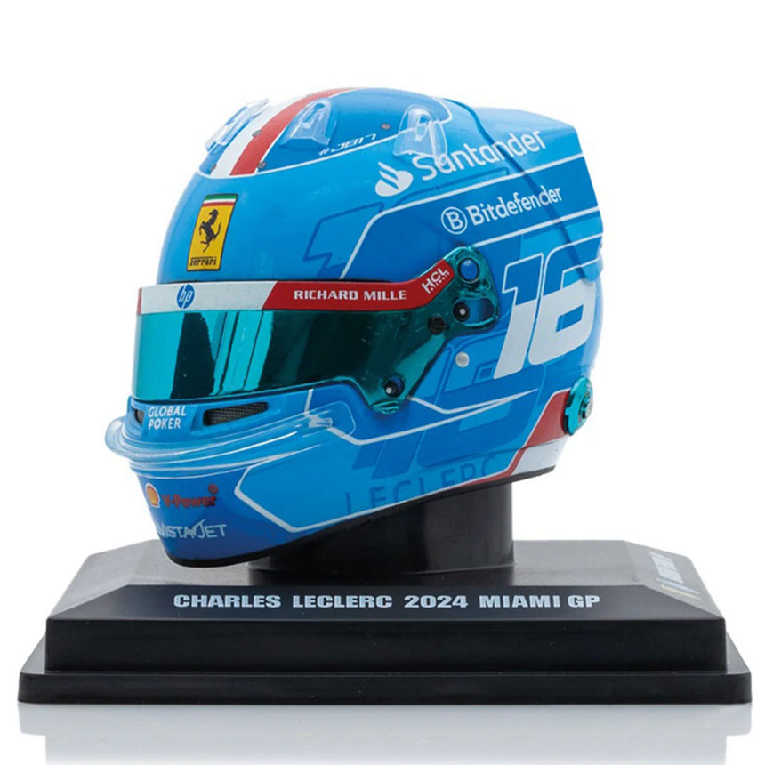 Looksmart 1/5 Scale 2024 Miami GP Charles Leclerc Mini Helmet