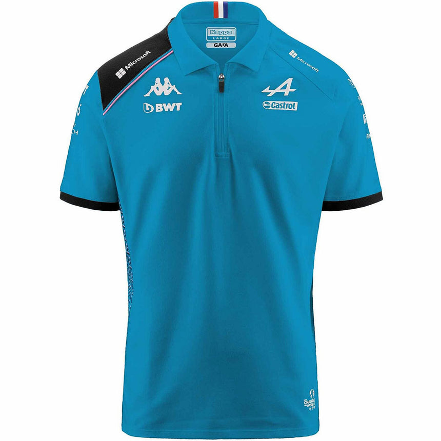 Alpine F1 Team 2023 Turquoise Blue Team Polo Shirt