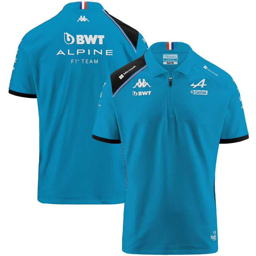 Alpine F1 Team 2023 Turquoise Blue Team Polo Shirt