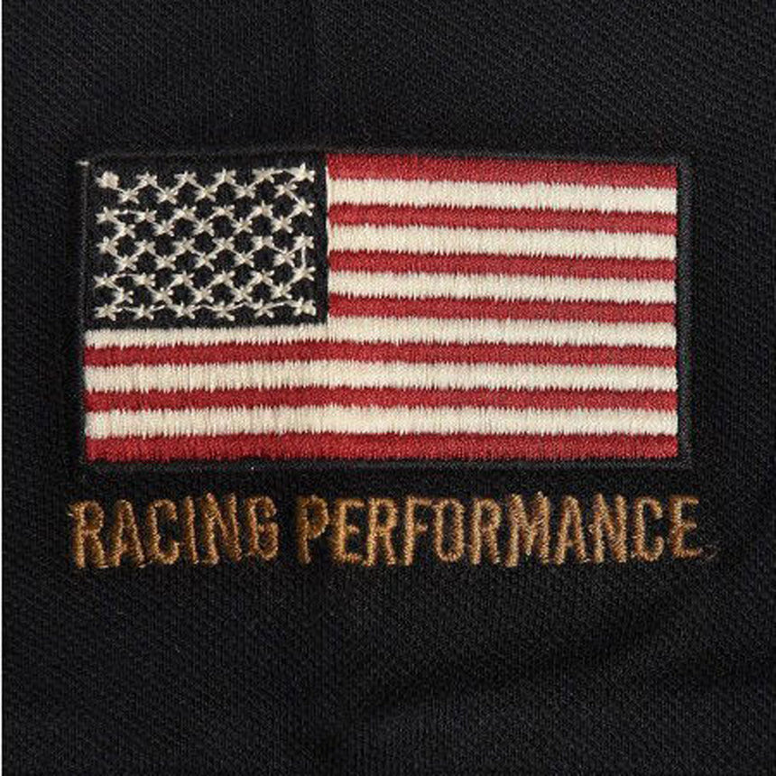 Goodyear Racing Black Retro Watkins Polo Tee Shirt