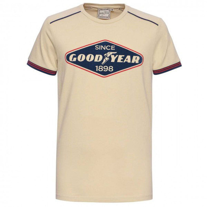 Goodyear Since 1898 Sand Retro Palo Alto Vintage Tee Shirt