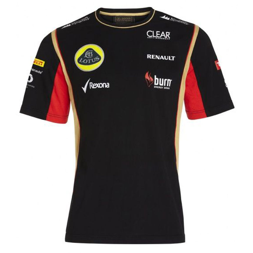 Lotus Men's Black & Gold F1 Team T-Shirt | Official Lotus Merchandise