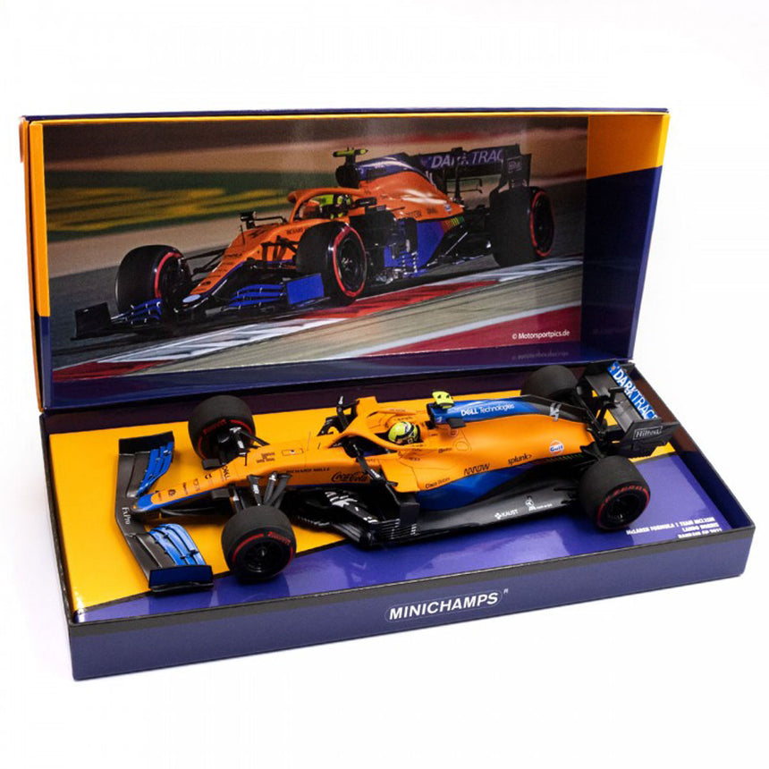 Minichamps 1:18 McLaren Team MCL35M Lando Norris Bahrain GP 2021 Limited Edition Model