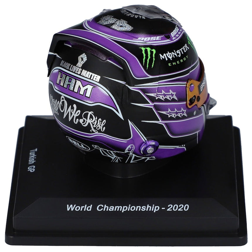 Spark 1/5 Scale 2020 Turkish GP Lewis Hamilton World Champion Mini Helmet