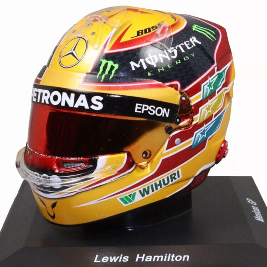 Spark 1/5 Scale 2017 Mexican GP Lewis Hamilton World Champion Mini Helmet