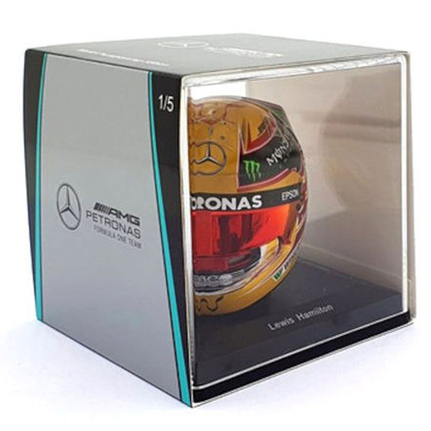 Spark 1/5 Scale 2017 Mexican GP Lewis Hamilton World Champion Mini Helmet