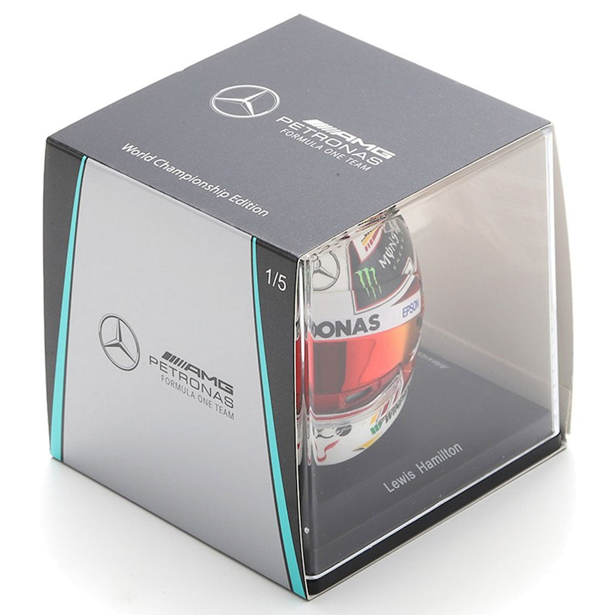 Spark 1:5 Scale 2018 Mexican GP Lewis Hamilton World Champion Mini Helmet