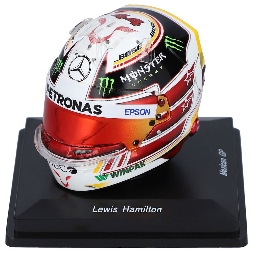 Spark 1/5 Scale 2018 Mexican GP Lewis Hamilton World Champion Mini Helmet