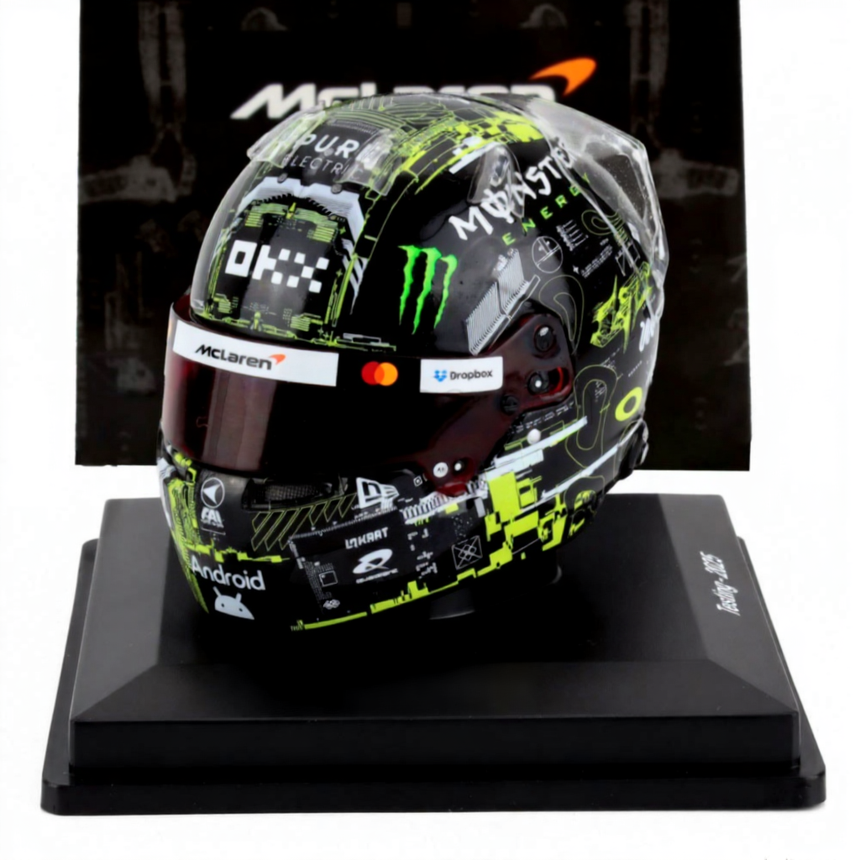Spark 1:5 Scale Mclaren F1 Team Lando Norris 2025 Testing Mini Helmet