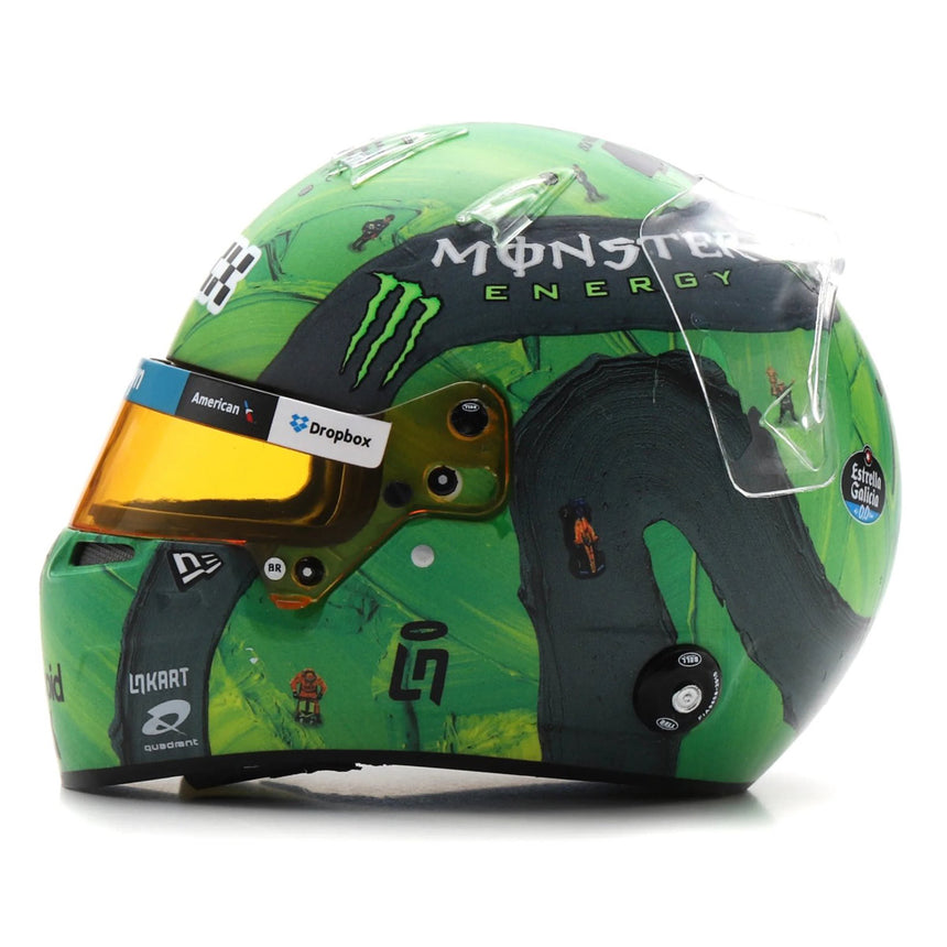 Spark Lando Norris 2025 Las Vegas Formula 1 Grand Prix 1:5 Scale Diecast Model Helmet